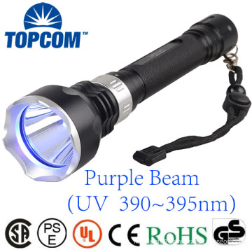 390 395nm UV Lamp LED Submarine Diving Flashlight Blacklight Underwater Torch